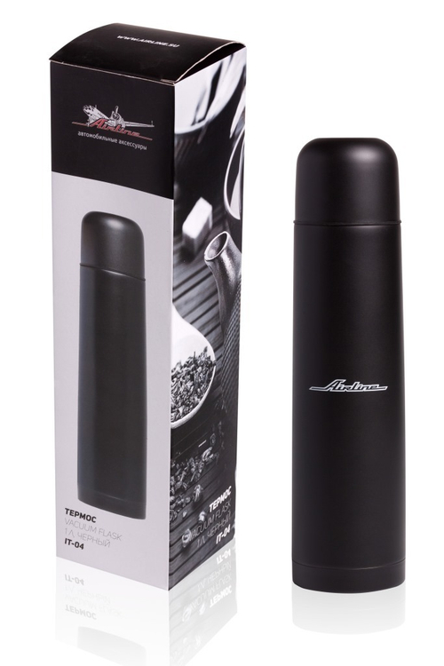 Термос Airline Inmotion металлический черный 1 л