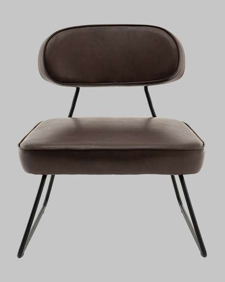 Лаунж-кресло Take, коричневая экокожа