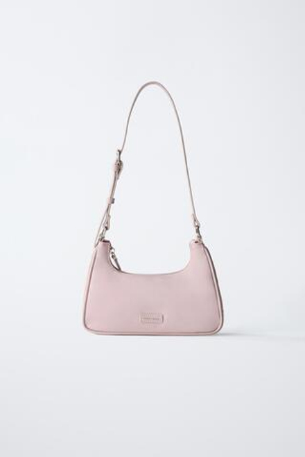 ZARA НЕЙЛОНОВАЯ СУМКА, РОЗОВЫЙ