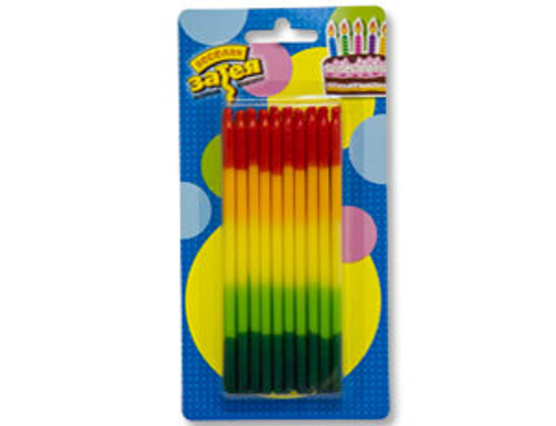 Свечи д/торта Радуга