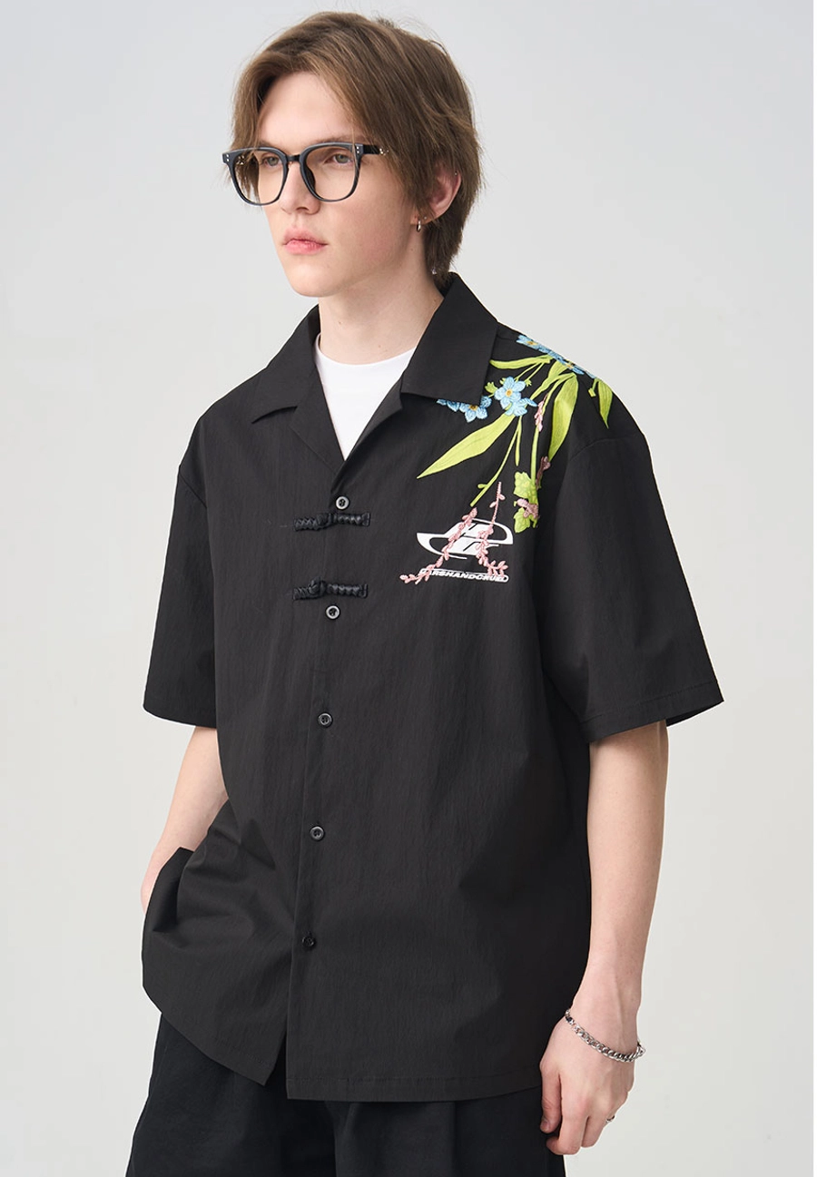 Рубашка HARSHandCRUEL "Flowers" Short Sleeve Shirt