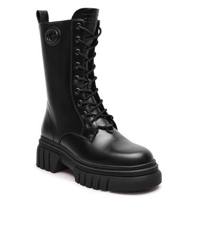 Кожаные ботильоны ANITA Guess - черный(FLFANI LEA10)