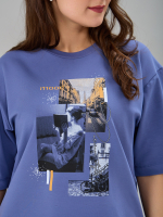 Костюм с шортами КНф-101П/сиреневый