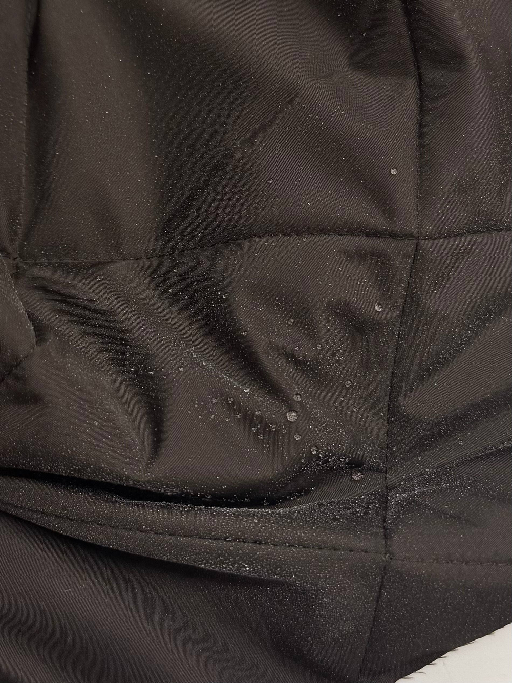 Курточная ткань стёганая п/э с холлофайбером double face/waterproof шоколадная