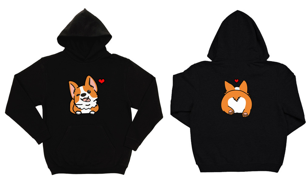 Толстовка двусторонняя "Корги - любовь"