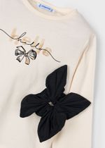 лонгслив с резинкой для волос