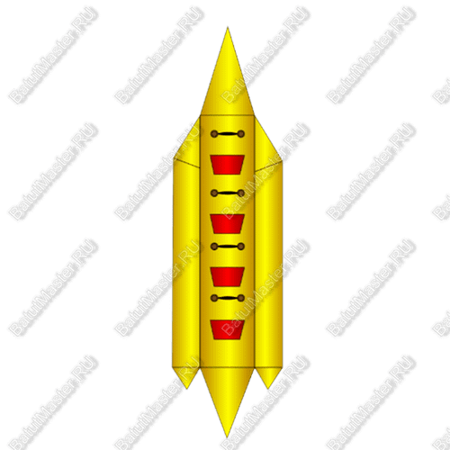 Водный банан, мест для посадки 4, без усиления