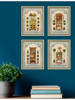 Картины на стену интерьерные 21*27 см 4 шт.