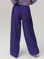 Школьные широкие брюки для девочки AT726-2 сиреневый