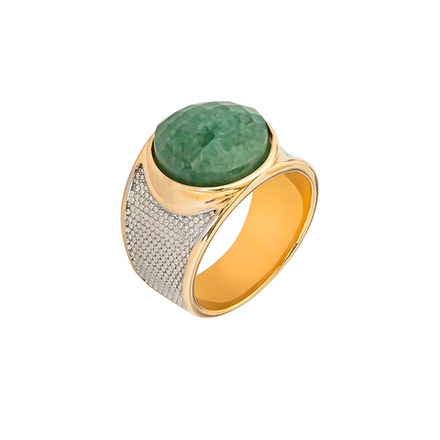 Кольцо Possebon Pearl Green Quartz 17.2 мм K3185.16/17.2 G/G