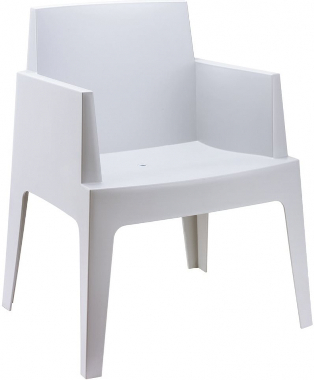 Кресло пластиковое Siesta Contract Box, серебристый