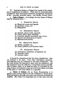 How to write an essay. With sample essays and subjects for essays | W.T. Webb