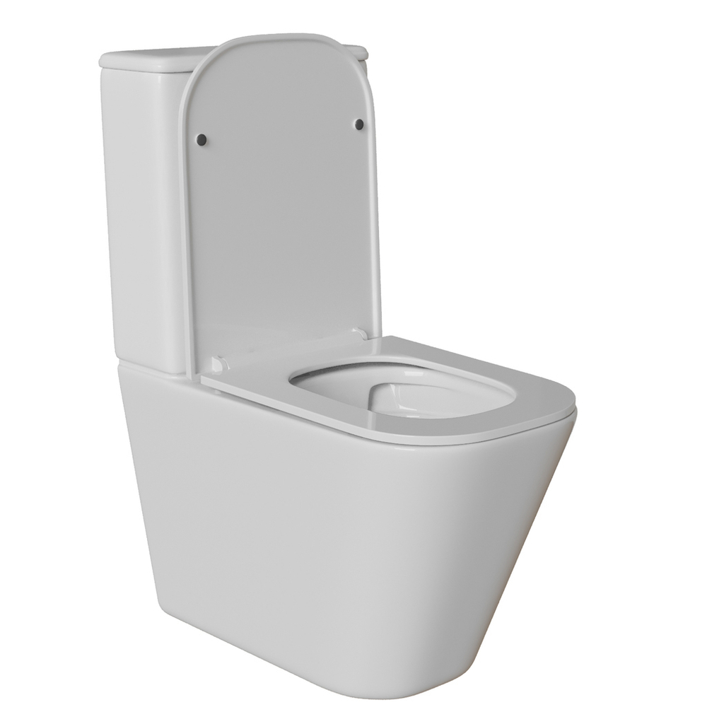 Унитаз-компакт безободковый WAVE APEKS Tornado1.0,гор,ниж,2-кн.арм,сид.полипр,м/л,быстр,БЕЛЫЙ глянец