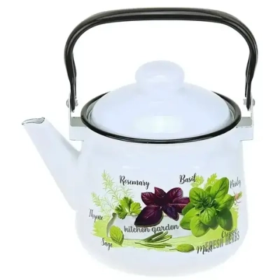 Чайник эмалированный 2,5л «Базилик» 01-2711/4- (4)