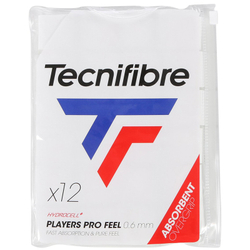 Теннисные намотки Tecnifibre Players Pro Feel 12P - белый