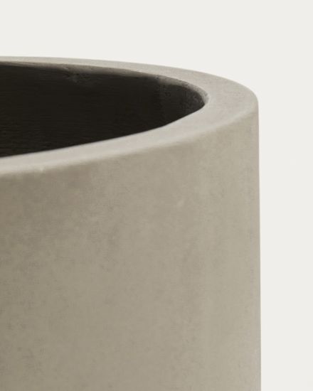 Кашпо Aiguablava из серого цемента Ø 42см