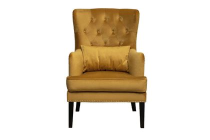 Кресло с подушкой 74x84x104см Garda Decor Rimini Colton 022-Orang горчичное