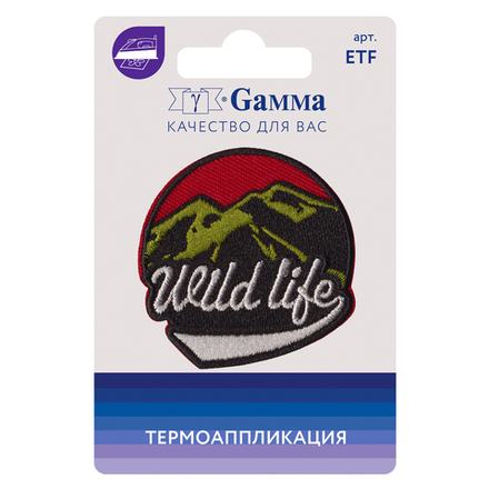 Термоаппликация 5,2*5см "Wild life"