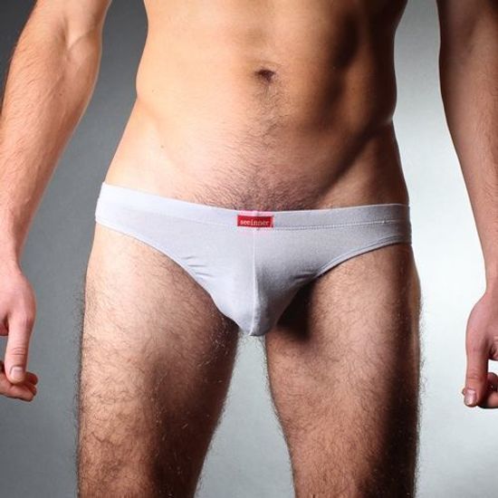 Мужские трусы тонги серые Seeinner Grey