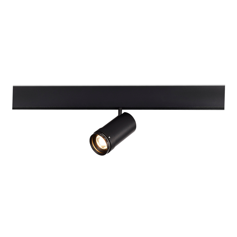 ST357.436.12 Магнитный трековый светильник ZOOM Черный LED 1*12W 3000K Lm Ra90 10-55° IP20 D50xH160 48VV SKYLINE 48