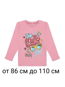 Футболка для садика с длинным рукавом.девочка.1шт