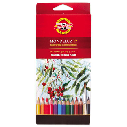 Карандаши цвет. акварельные 12цв Koh-I-Noor "Mondeluz"
