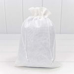 Мешочек 20х30см Лен искусственный (Белый)