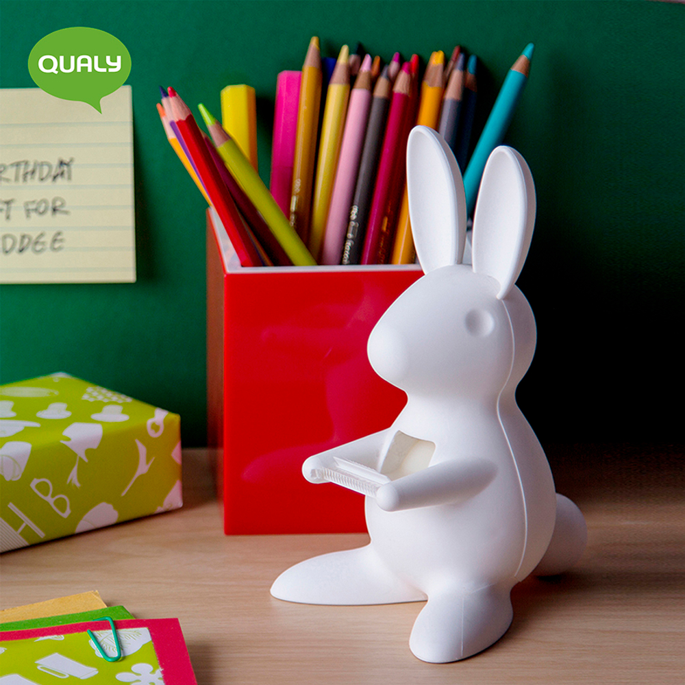 Диспенсер для скотча bunny, белый