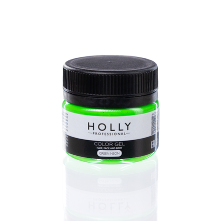 Декоративный гель для лица, волос и тела Color Gel Green Neon