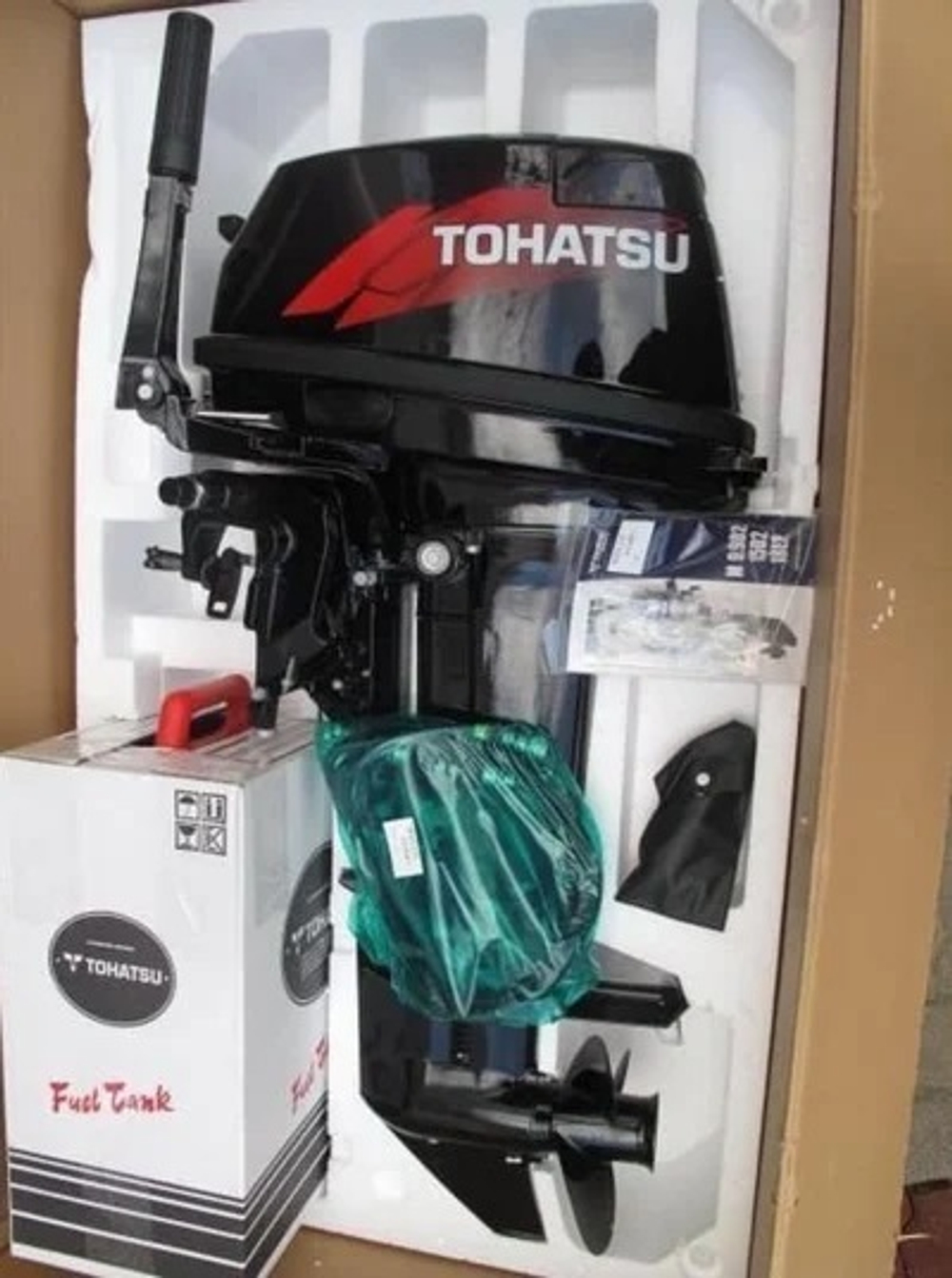 Лодка ПВХ YUKONA 330TSE ФАНЕРА + 2х-тактный лодочный мотор TOHATSU M 9.9 D2 S