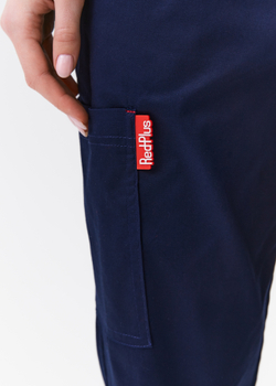 Брюки медицинские унисекс Ред Бейс, нэви хлопок