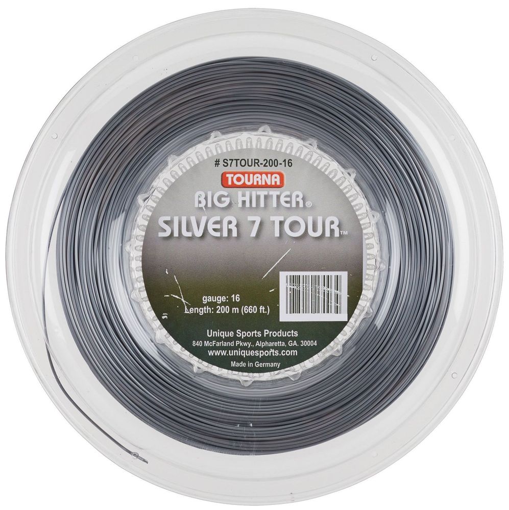 Струны теннисные Tourna Big Hitter Silver 7 Tour (220 m) - silver