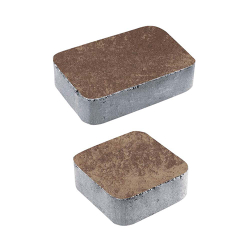 Тротуарная плитка КЛАССИКО Листопад гладкий Хаски, комплект из 2 видов плит
