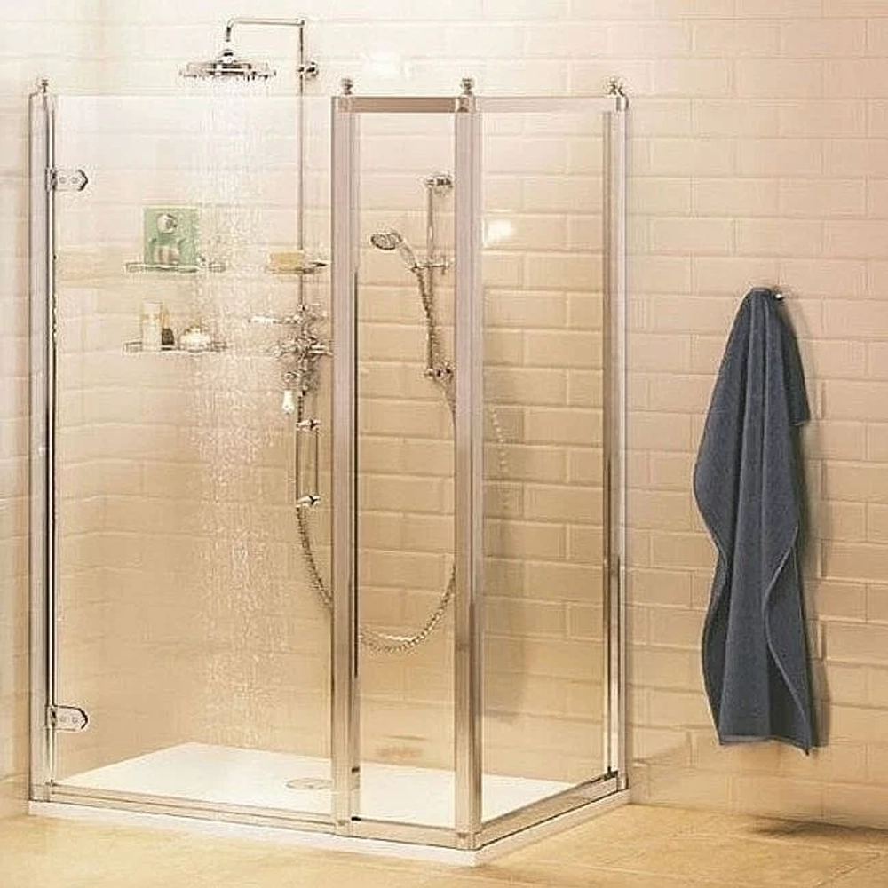 Душевой уголок Burlington C20/C15/C12 100x76 стекло прозрачное/профиль хром