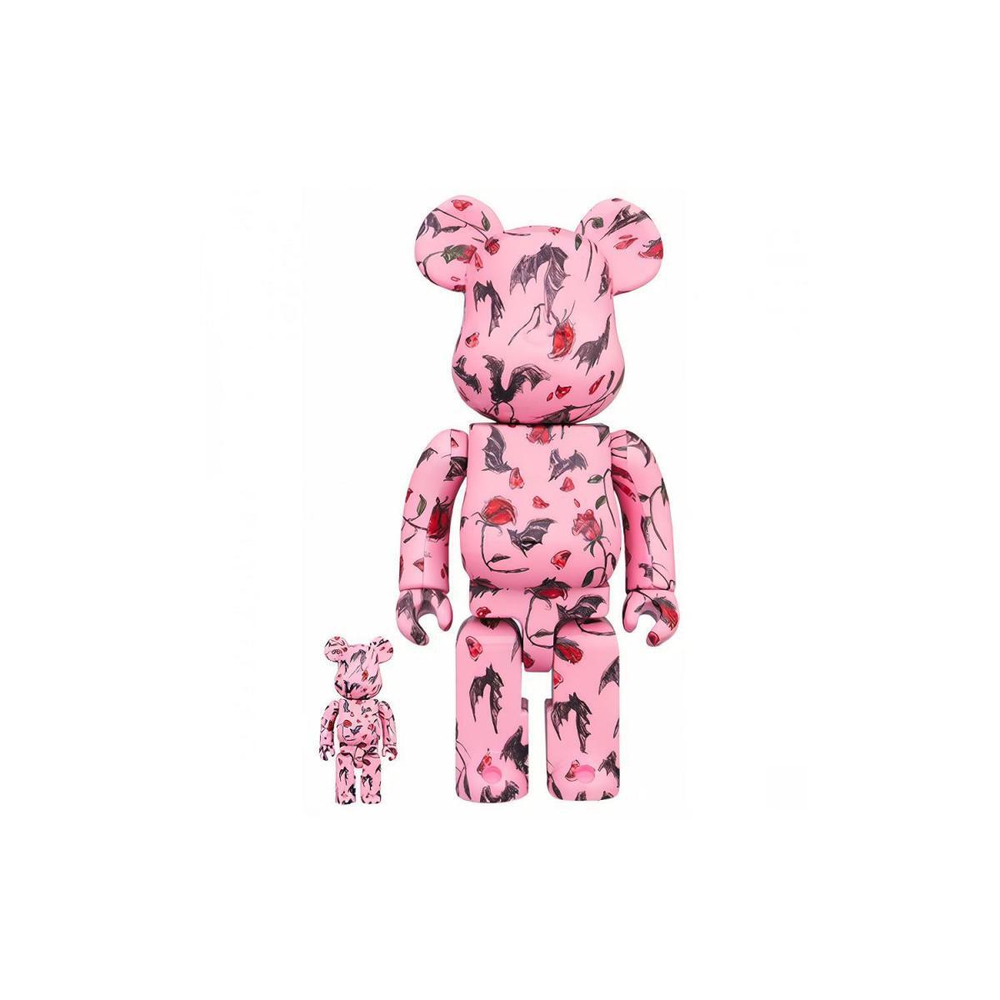 Дизайнерские игрушки BE@RBRICK x KIDILL x Eri Wakiyama BAT&ROSE, 4530956585093