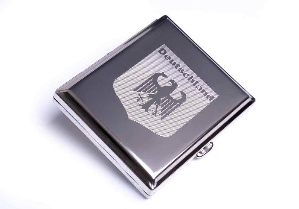 Портсигар Stoll на 18 сигарет, нержавеющая сталь