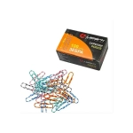 Скрепка канц. 28 мм цветные зебра Lamark 100шт. 232