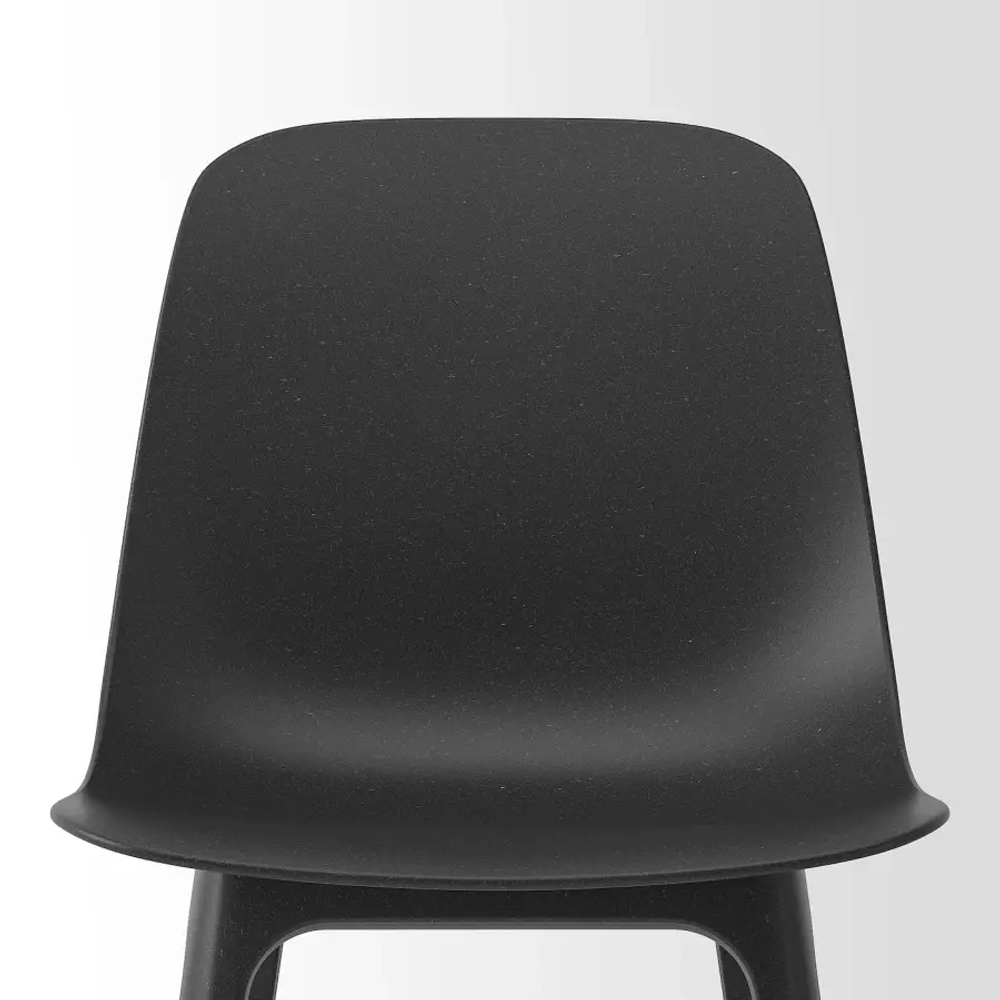 Стул - IKEA ODGER, 81х45х51 см, пластик черный, ОДГЕР ИКЕА