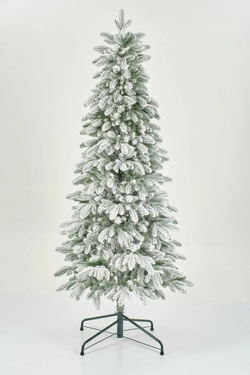 Ель искусственная Царь елка Беверли стройная заснеженная 210 см