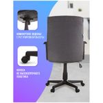 Кресло оператора Helmi HL-M03 "Referent", ткань серая, механизм качания