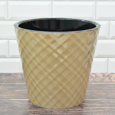 Горшок цветочный Manhattan 11л D280мм, молочный шоколад