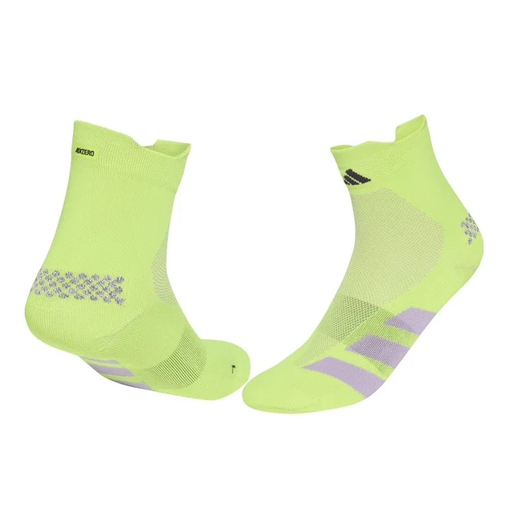 Теннисные носки Adidas Adizero Run Low 1P - solar yellow/aurora plum