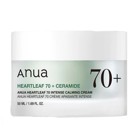 Интенсивный успокаивающий крем на основе хауттюйнии Anua Heartleaf 70% Intense Calming Cream, 50мл