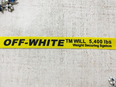 Лента репсовая с принтом, ш. 1,5 см, жёлтый