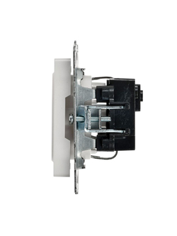 Розетка BRITE РС11-1-0-БрБ 16А с заземл. без защ. шторки механизм бел. IEK BR-R11-16-K01