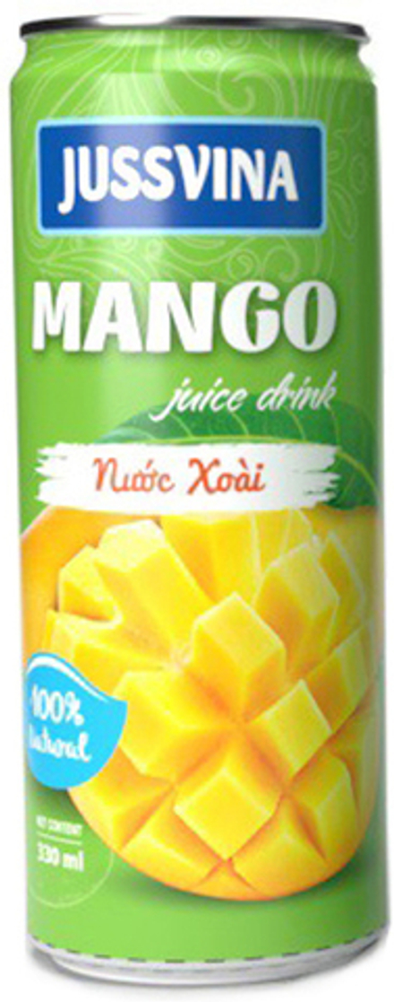 Сокосодержащий Негазированный Напиток Джуссвина Манго / Jussvina Mango Juice Drink 0.33 - банка