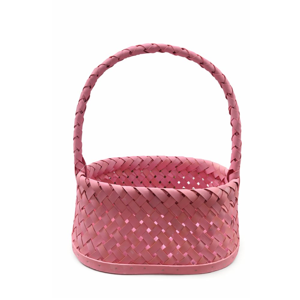 Корзинка универсальная плетенка Розовая