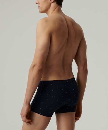 Трусы мужские боксеры (3шт), Atlantic 3MH-209, хлопок, серый меланж + голубой + темно-синий