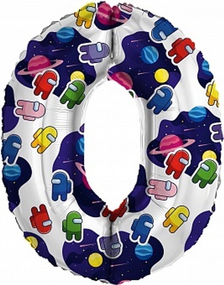 Р Цифра 0 Космонавтики 32&#39;&#39;/81 см