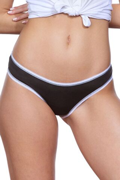 Женские трусы-слипы из хлопковой ткани (Размер: XXL) (Цвет: синий)